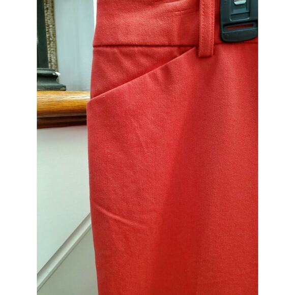 Charter Club Women Red Cotton & Rayon Mid Rise Slim Leg Crop Pant Size 12 Petite - Picture 3 of 12